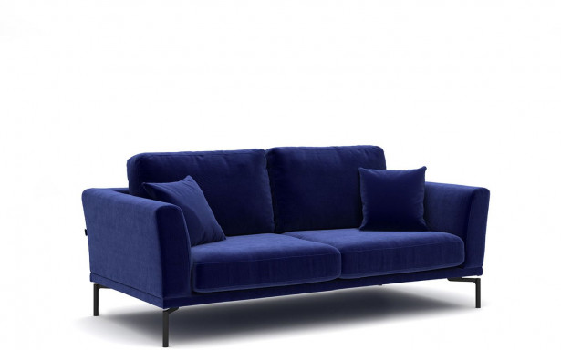 Sohva Linento Furniture Jade, 2-istuttava, sininen