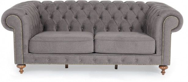Sohva Linento Furniture London, 2-istuttava, harmaa