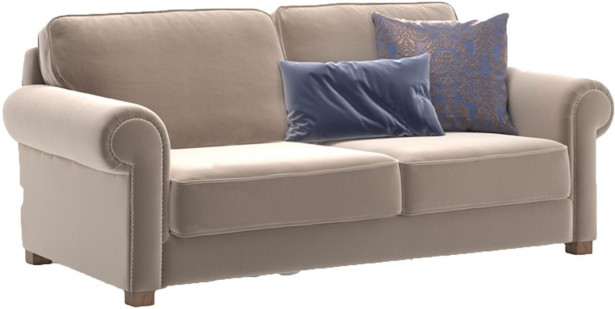 Sohva Linento Furniture Panama, 2-istuttava, luonnonvalkoinen