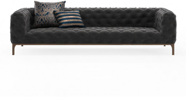 Sohva Linento Furniture Fashion, 3-istuttava, harmaa