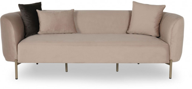 Sohva Linento Furniture Macaroon, 3-istuttava, beige