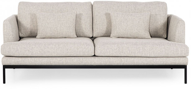 Sohva Linento Furniture Pearl, 3-istuttava, luonnonvalkoinen