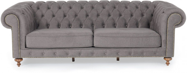 Sohva Linento Furniture London, 3-istuttava, harmaa