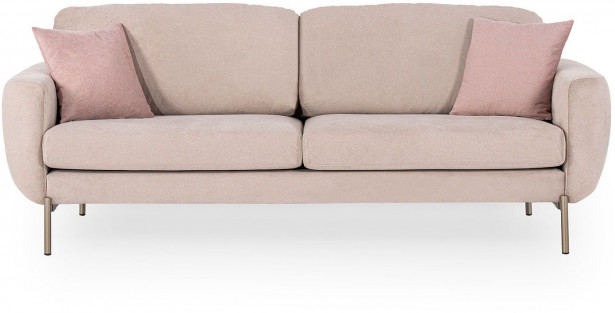 Sohva Linento Furniture Mint, 3-istuttava, vaaleanpunainen