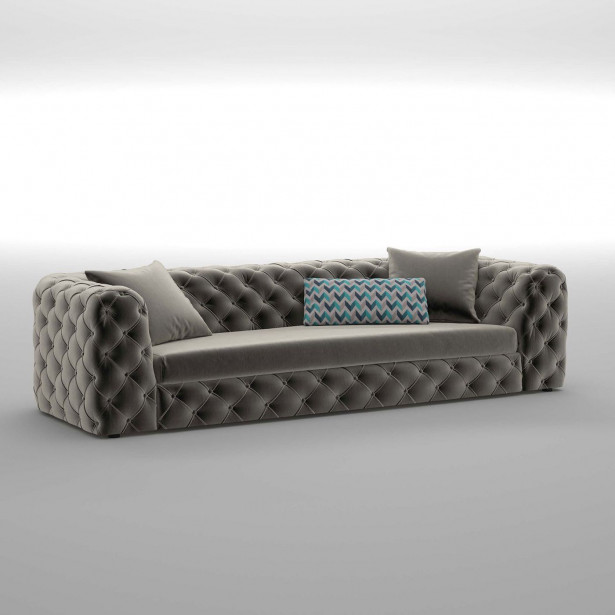Sohva Linento Furniture Zeus, 3-istuttava, harmaa