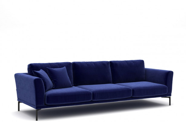 Sohva Linento Furniture Jade, 4-istuttava, sininen