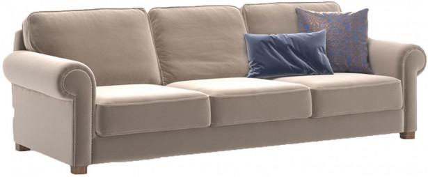Sohva Linento Furniture Panama, 4-istuttava, luonnonvalkoinen