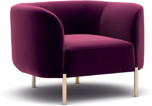 Nojatuoli Linento Furniture Macaroon, fuksia