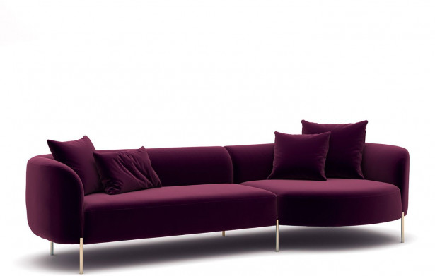 Kulmasohva Linento Furniture Macaroon, fuksia