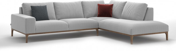 Avokulmasohva Linento Furniture Secret, 4-istuttava, vaaleanharmaa