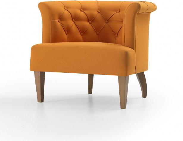 Nojatuoli Linento Furniture Wooden, oranssi
