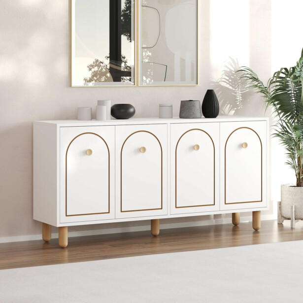 Senkki Linento Furniture Midmod, 150x73cm, valkoinen