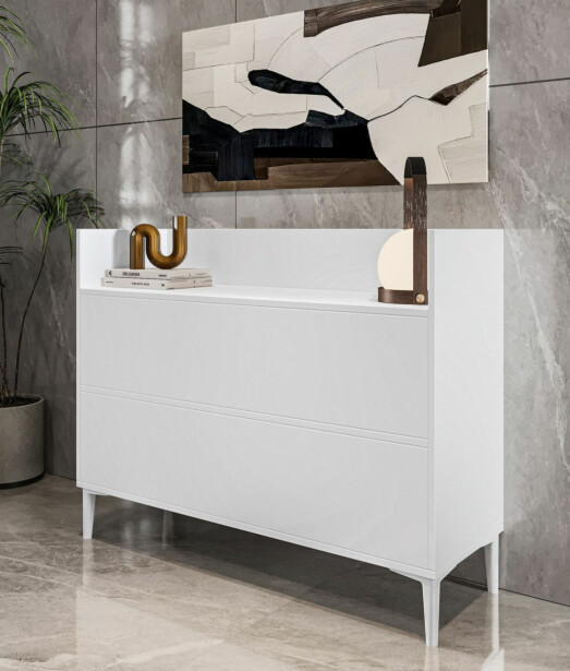 Kaappi Linento Furniture Gale, 110x85cm, valkoinen