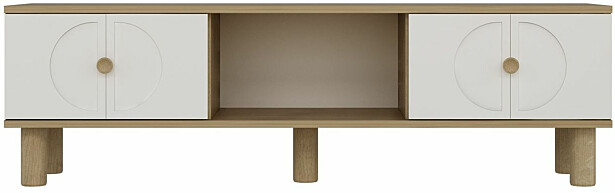 TV-taso Linento Furniture Inci Bohem, 150cm, ruskea/valkoinen