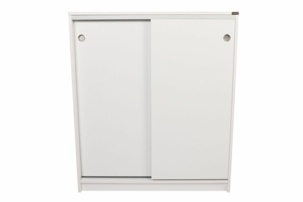 Kenkäkaappi liukuovilla Linento Furniture ADR-322-BB-1, 91x105cm, valkoinen