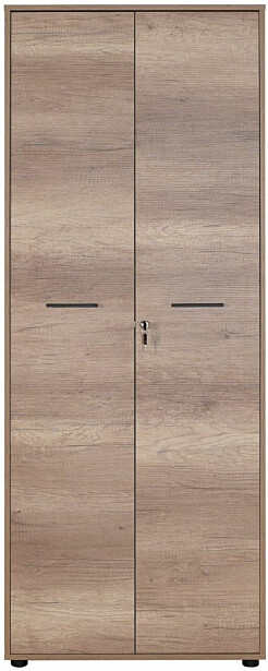 Lukollinen kaappi Linento Furniture NKT-555-TT-1, leveys 72cm, korkeus 187cm, ruskea