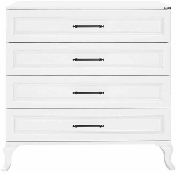 Lipasto Linento Furniture SFN-1004-DD-1, leveys 90cm, korkeus 89cm, valkoinen