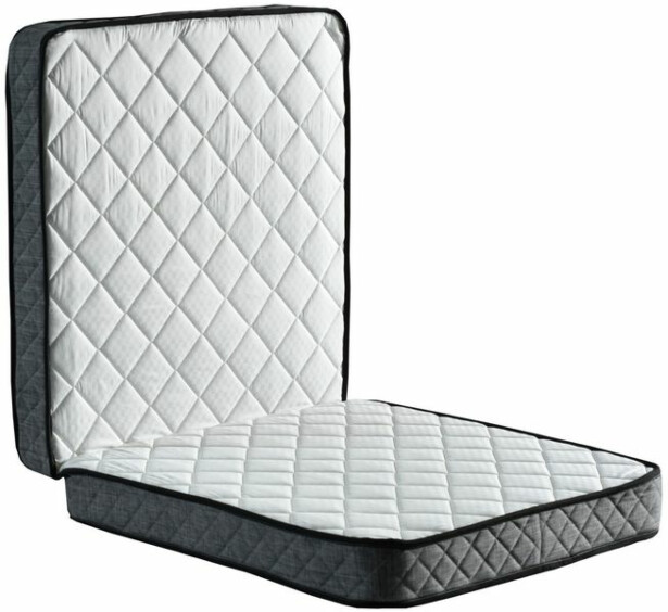 Taittopatja Linento Furniture Otel Katlanir, 90x200cm, musta/valkoinen