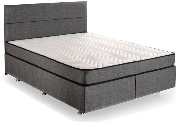 Jenkkisänkypaketti Linento Furniture Silver, 150x200cm, hopeanharmaa