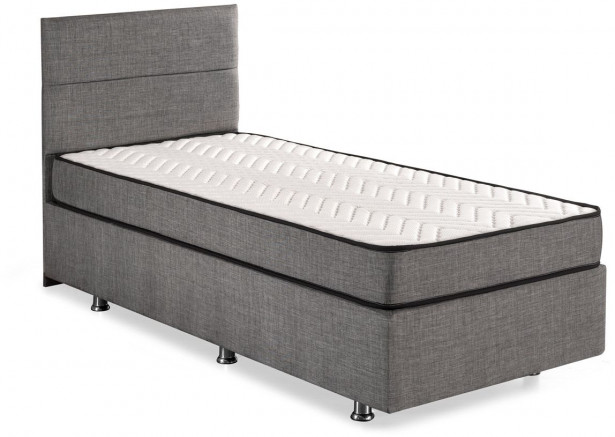 Sänkypaketti Linento Furniture Silver, 120x200cm, hopeanharmaa