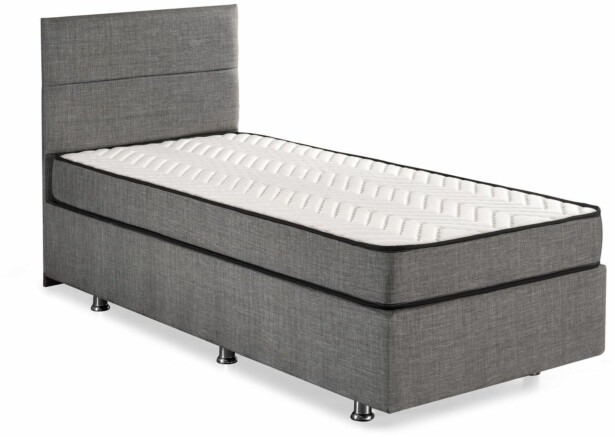 Sänky Linento Furniture Silver Grey 80x180cm harmaa