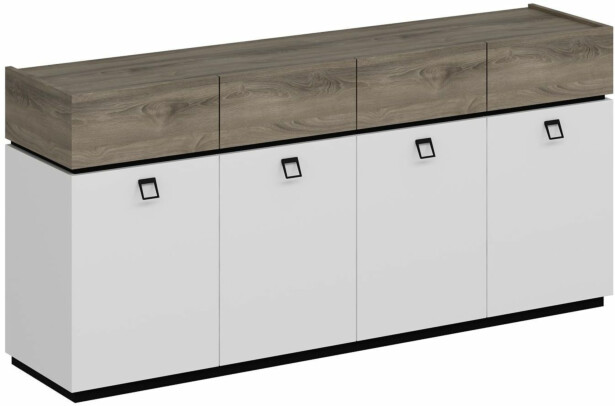 Senkki Linento Furniture Zara valkoinen/ruskea/musta