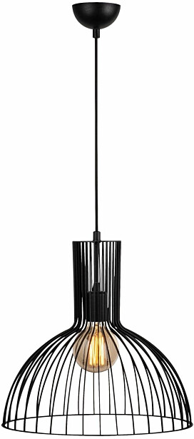 Riippuvalaisin Linento Lighting Fellini, Ø38cm, E27, säädettävä korkeus, musta