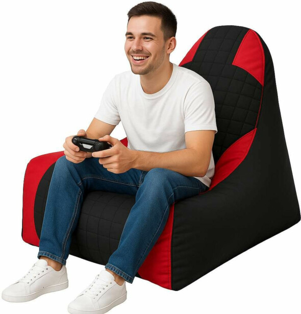 Säkkituoli ulos Linento Garden XXL Gamer, punainen