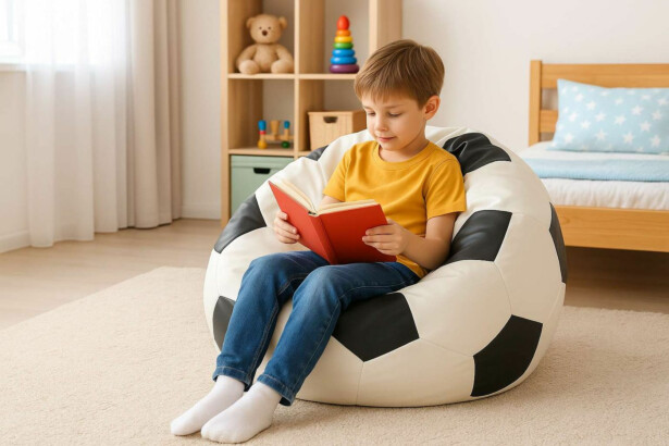 Lasten säkkituoli Linento Furniture Football Small
