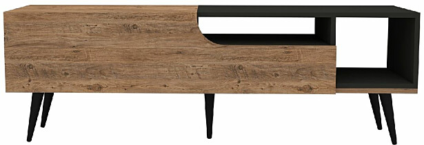 TV-taso Linento Furniture Alba Atlantic Pine/antrasiitti