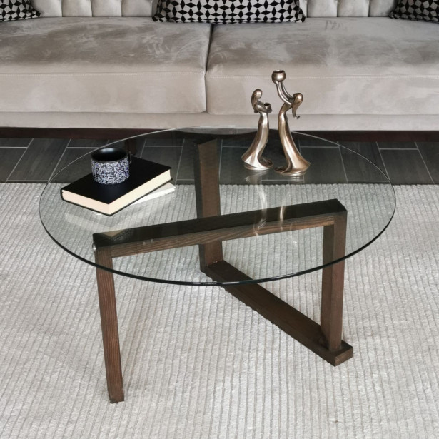 Sohvapöytä Linento Furniture Sehpa S300, 80cm, ruskea