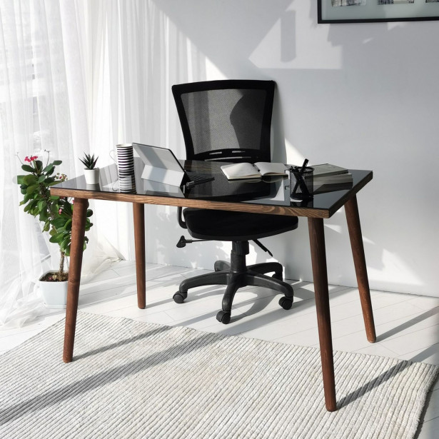 Työpöytä Linento Furniture Cozy, ruskea