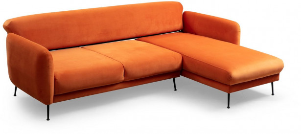 Divaanisohva Linento Furniture Sevilla, oikea, oranssi