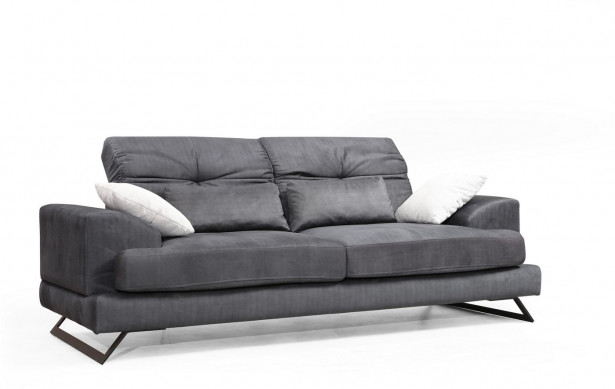 Sohva Linento Furniture Frido raita, 3-istuttava, antrasiitti