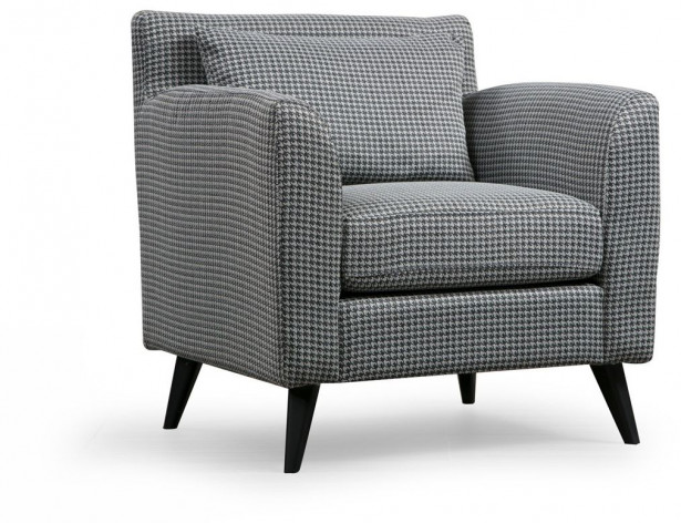 Nojatuoli Linento Furniture Nordic, kuvioitu, harmaa