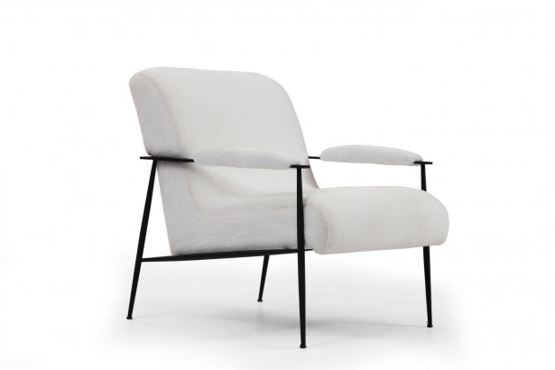 Nojatuoli Linento Furniture Jazz - White, valkoinen