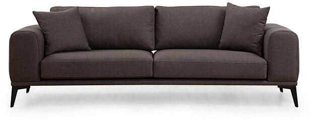 Sohva Linento Furniture Kenzo 3, 3-istuttava, harmaa