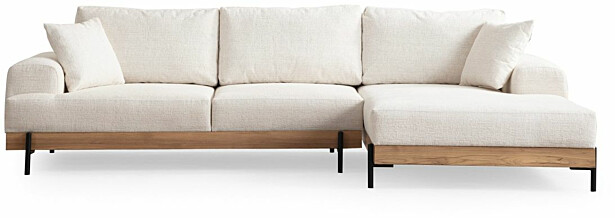 Divaanisohva Linento Furniture Eti Oak, 3-istuttava, oikea