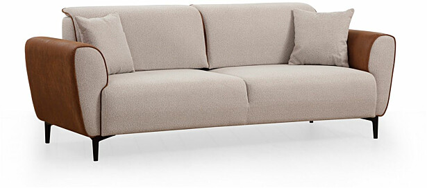 Vuodesohva Linento Furniture Aren, 3-istuttava, beige