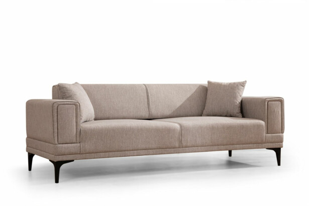Vuodesohva Linento Furniture Horizon, 3-istuttava, vaaleanruskea