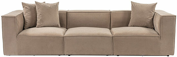 Sohva Linento Furniture Sora, 3-istuttava, cappuccino