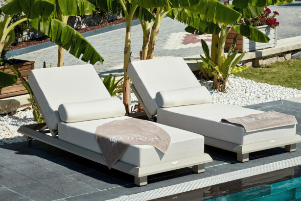 Aurinkotuoli Linento Garden Pera, beige