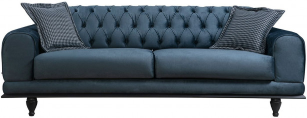 Vuodesohva Linento Furniture Arredo Capitone, 3-istuttava, sininen