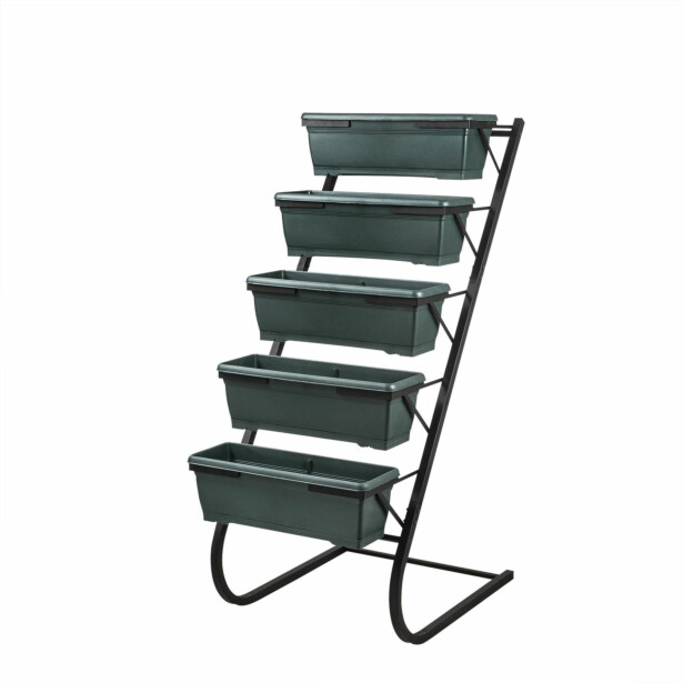 Kukkalaatikkoteline Linento Garden RS-001, 56x130cm, tummanvihreä