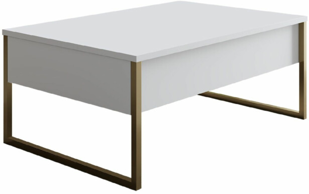 Sohvapöytä Linento Furniture Luxe valkoinen/kulta