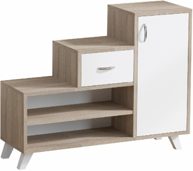 Kenkäkaappi Linento Furniture Retro Atlantic Pine/valkoinen