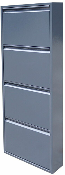 Kenkäkaappi Linento Furniture Js1036, 50x136cm, vaaleanharmaa