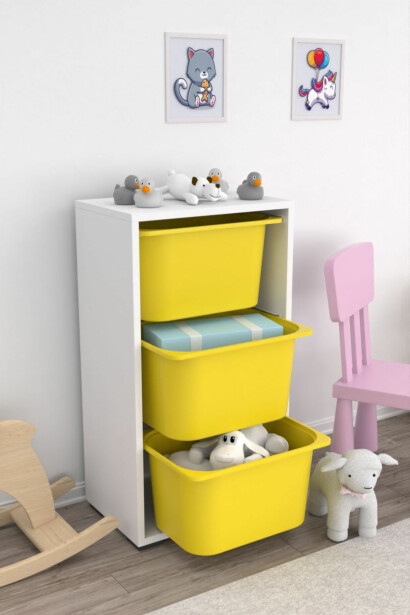 Lastenhuoneen laatikosto Linento Furniture Bronz 3D