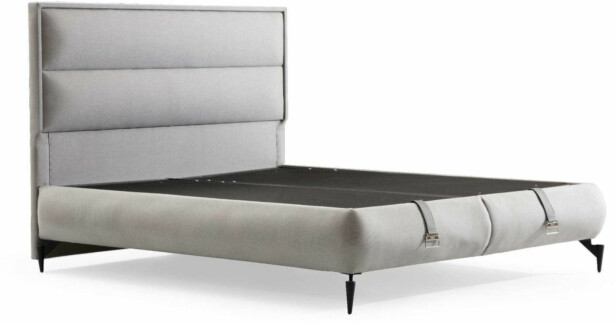Säilytyssänky + sängynpääty Linento Furniture Fresh, ilman patjaa, harmaa