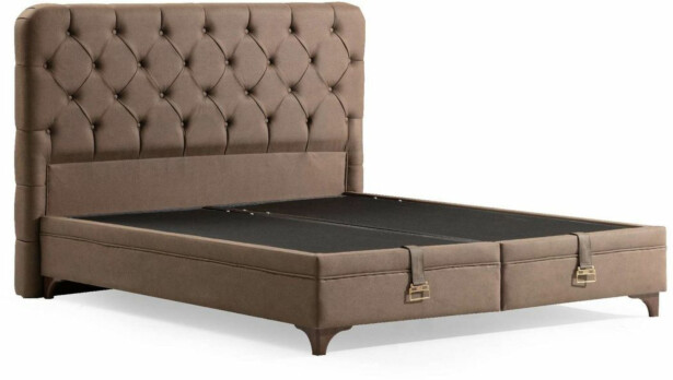 Säilytyssänky + sängynpääty Linento Furniture Revive, ilman patjaa, ruskea